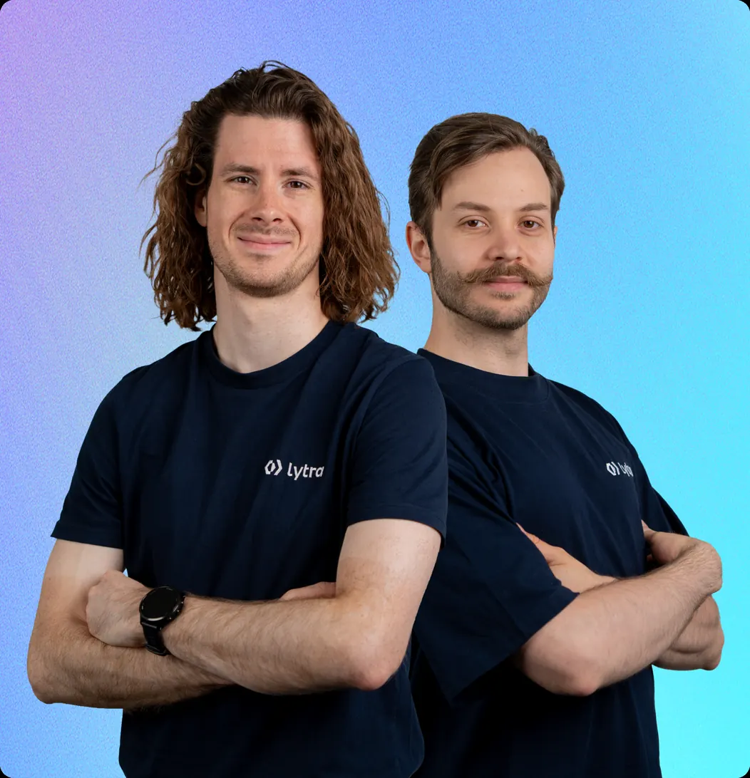 Die lytra-Gründer Etienne Fieg (CEO) und Benedikt Vogler (CTO)
